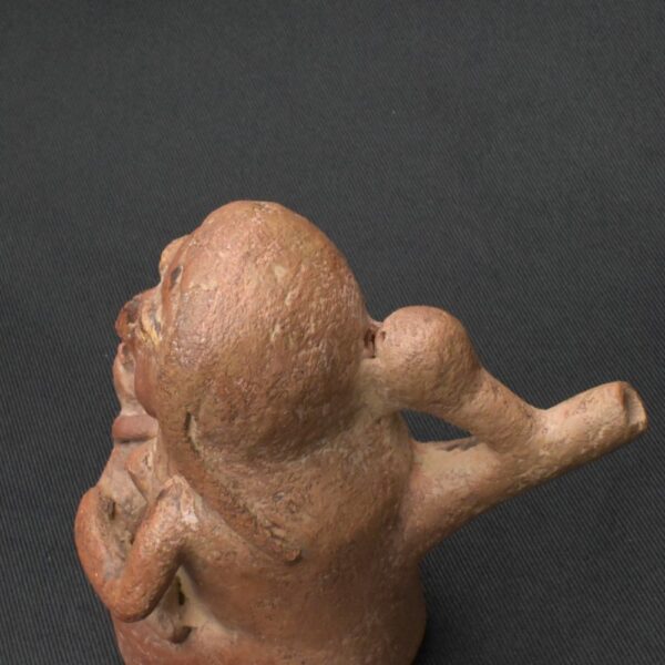 Pre-Columbian Moche Ceramic Whistle with Human Figure - Image 9