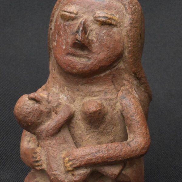 Pre-Columbian Moche Ceramic Whistle with Human Figure - Image 11