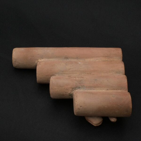 Pre-Columbian Inca Ceramic Pan Flute with Serpent Motifs - Image 6