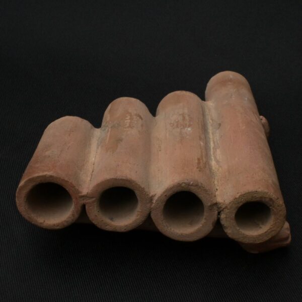Pre-Columbian Inca Ceramic Pan Flute with Serpent Motifs - Image 7