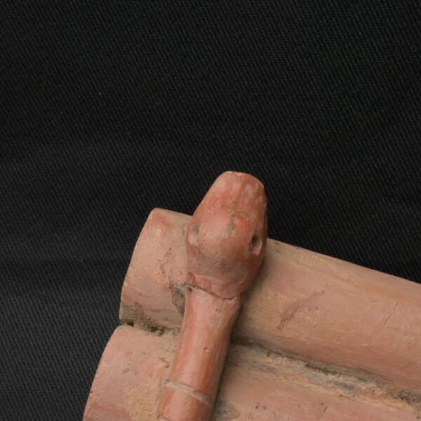 Pre-Columbian Inca Ceramic Pan Flute with Serpent Motifs - Image 8