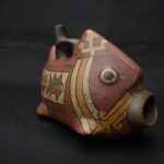 Pre-Columbian Nasca Fish Ceremonial Bottle Artifact - Imagen 7