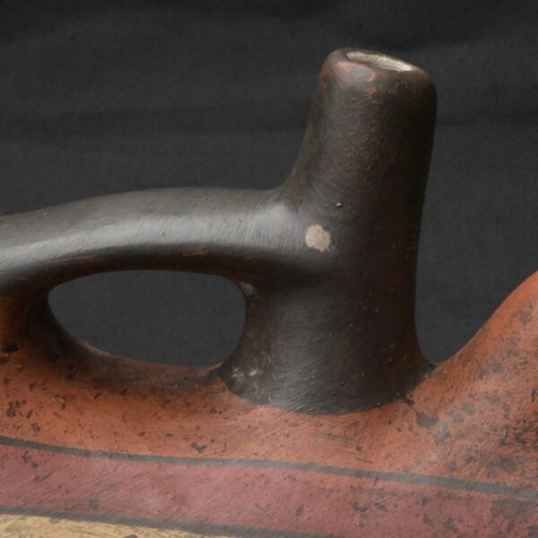 Pre-Columbian Nasca Fish Ceremonial Bottle Artifact - Image 15