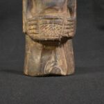 Pre-Columbian Inca Wooden Totem with Bone and Turquoise Inlays - Imagen 5