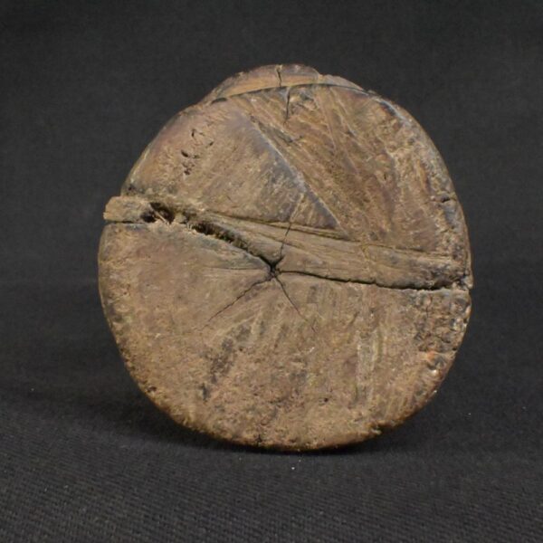 Pre-Columbian Inca Wooden Totem with Bone and Turquoise Inlays - Image 8