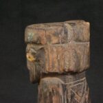 Pre-Columbian Inca Wooden Totem with Bone and Turquoise Inlays - Imagen 11