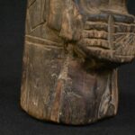 Pre-Columbian Inca Wooden Totem with Bone and Turquoise Inlays - Imagen 14