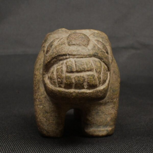 Pre-Columbian Moche Stone Mortar with Feline Motif - Image 4