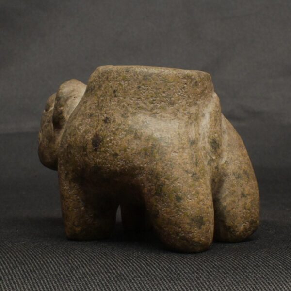 Pre-Columbian Moche Stone Mortar with Feline Motif - Image 7