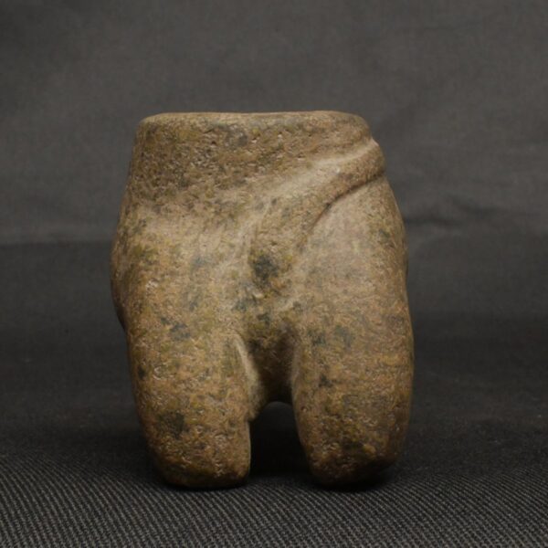 Pre-Columbian Moche Stone Mortar with Feline Motif - Image 8