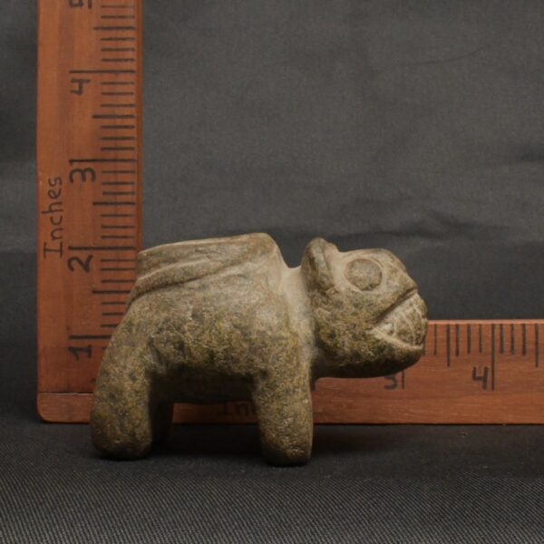 Pre-Columbian Moche Stone Mortar with Feline Motif - Image 12