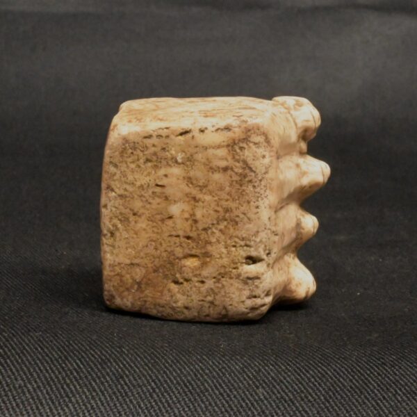 Colonial Quartz Stone Illa with Four Ram Heads - Antique Decor - Image 10