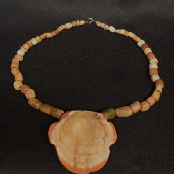 Pre-Columbian Moche Necklace with Joyful Feline Face - Image 13