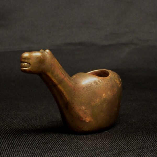 Pre-Columbian Inca Gold-Plated Metal Conopa Llama Figurine - Image 8