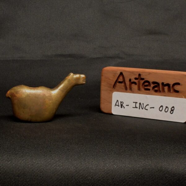 Pre-Columbian Inca Gold-Plated Metal Conopa Llama Figurine - Image 12