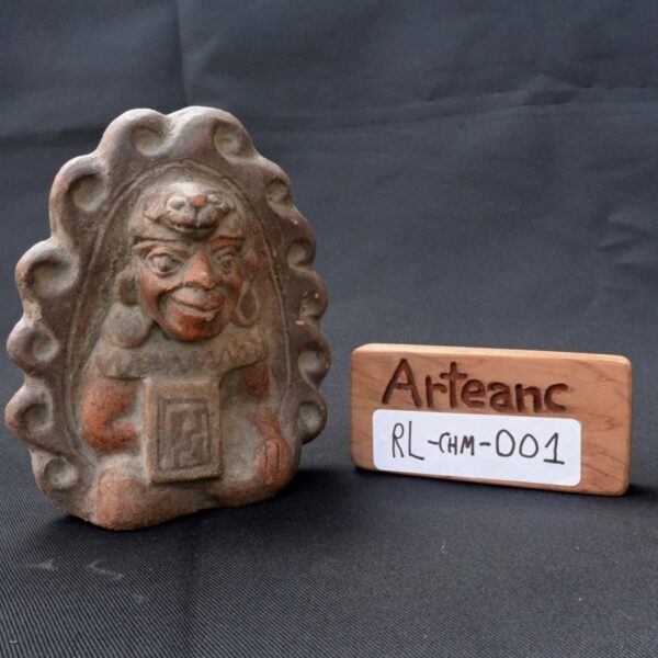 Pre-Columbian Chimu Ceramic Whistle with Warrior Figure - Image 8