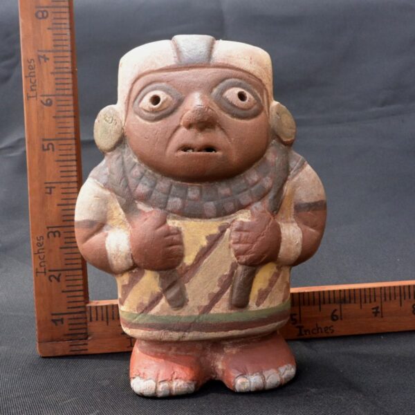 Handcrafted Chimu Ceramic Cuchimilco Figurine - Image 12
