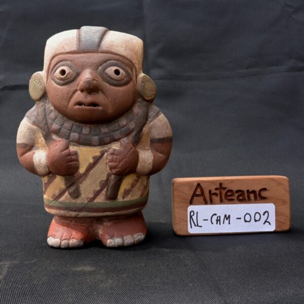 Handcrafted Chimu Ceramic Cuchimilco Figurine - Image 13