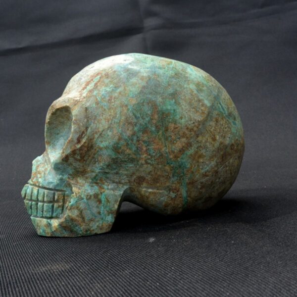 Turquoise Stone Skull - Unique Ritual Artifact - Image 2