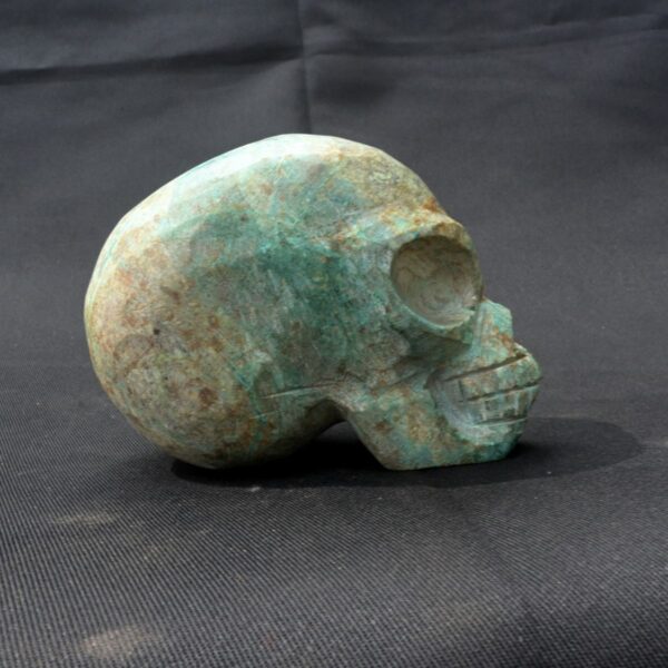 Turquoise Stone Skull - Unique Ritual Artifact - Image 4