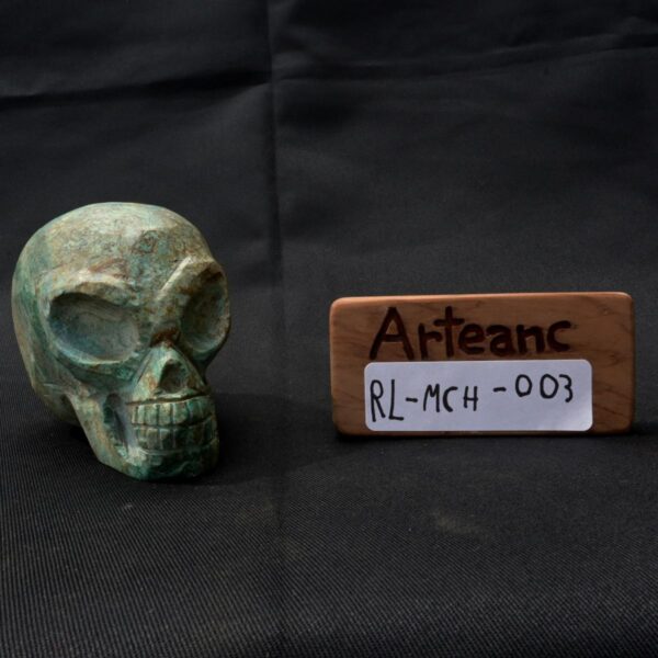Turquoise Stone Skull - Unique Ritual Artifact - Image 10