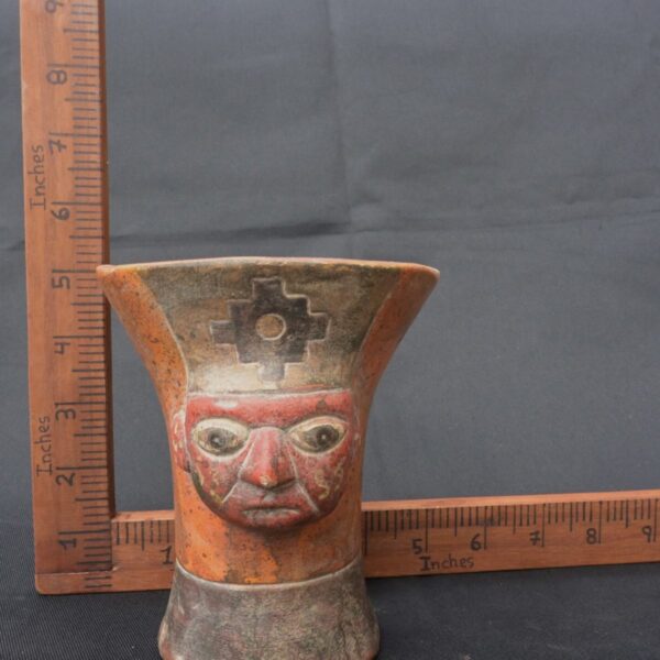 Pre-Columbian Tiahuanaco Ceremonial Ceramic Vessel - Image 7