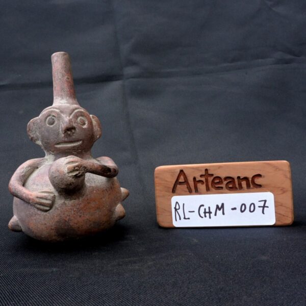 Pre-Columbian Chimu Ceremonial Whistle Figurine - Image 10