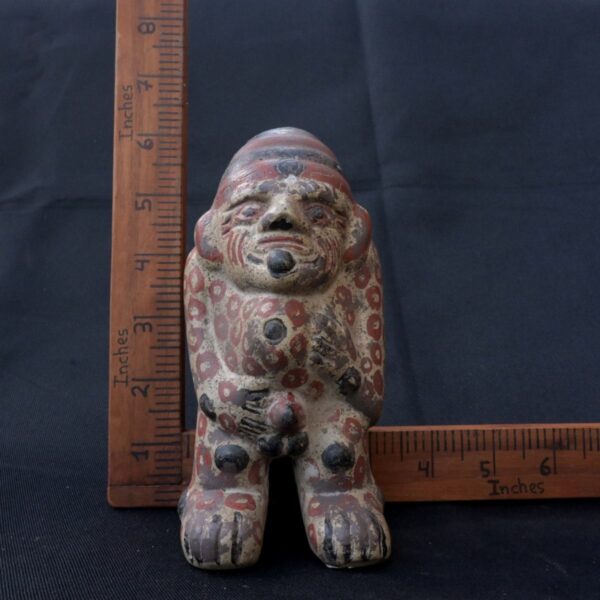 Pre-Columbian Tiahuanaco Pacha Papa Ceramic Figurine - Image 11