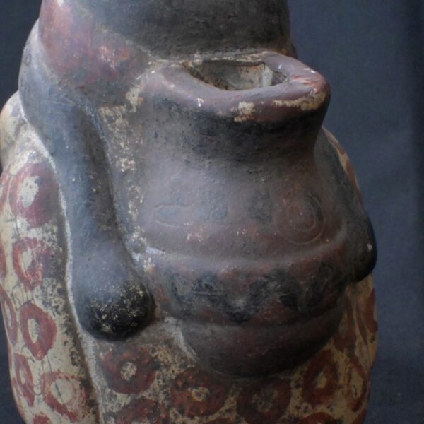 Pre-Columbian Tiahuanaco Pachamama Ceramic Figurine - Image 10