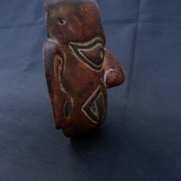 Chimu Pre-Columbian Ceramic Mask with Feline Features - Image 4