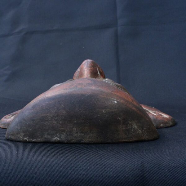 Chimu Pre-Columbian Ceramic Mask with Feline Features - Image 6