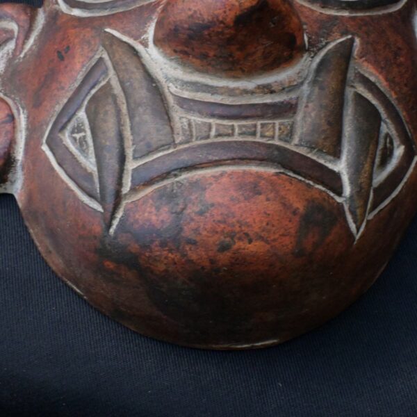 Chimu Pre-Columbian Ceramic Mask with Feline Features - Image 7
