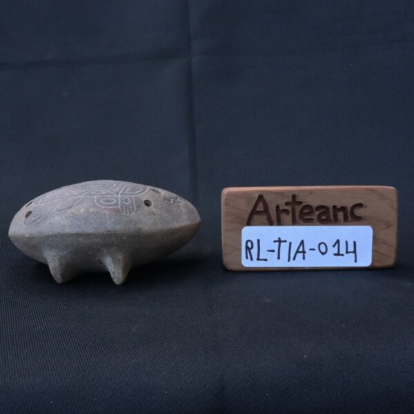 Pre-Columbian Tiahuanaco Ceramic Whistle with Ancestral Sound - Image 10