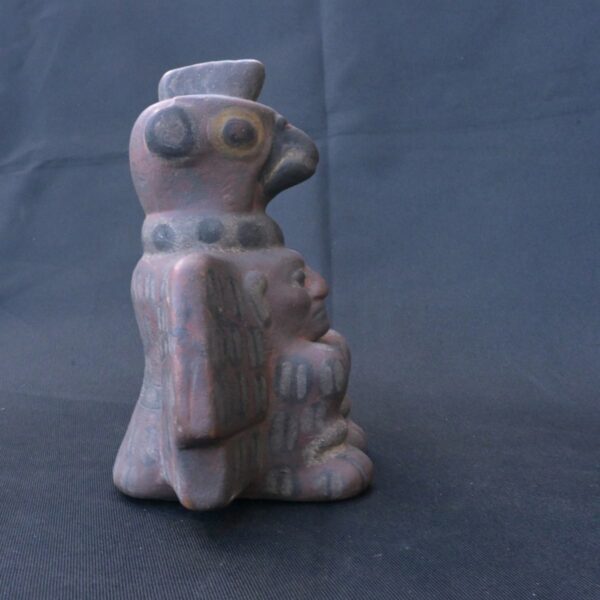 Pre-Columbian Tiahuanaco Ceramic Figure - Condor Ritual Artifact - Image 4