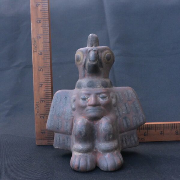 Pre-Columbian Tiahuanaco Ceramic Figure - Condor Ritual Artifact - Image 9