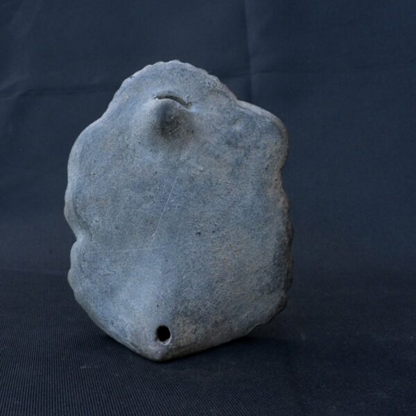 Pre-Columbian Moche Ceramic Whistle with Warrior Design - Image 3