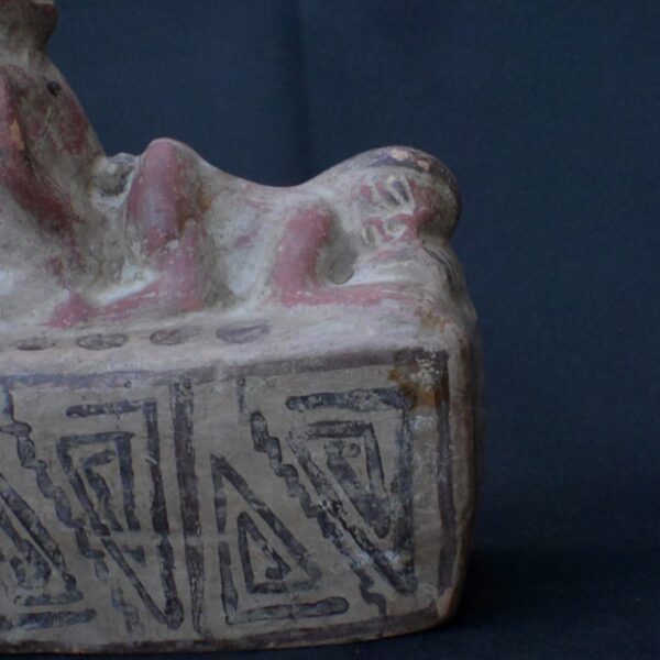 Pre-Columbian Moche Erotic Ceramic Bottle Artifact - Image 8