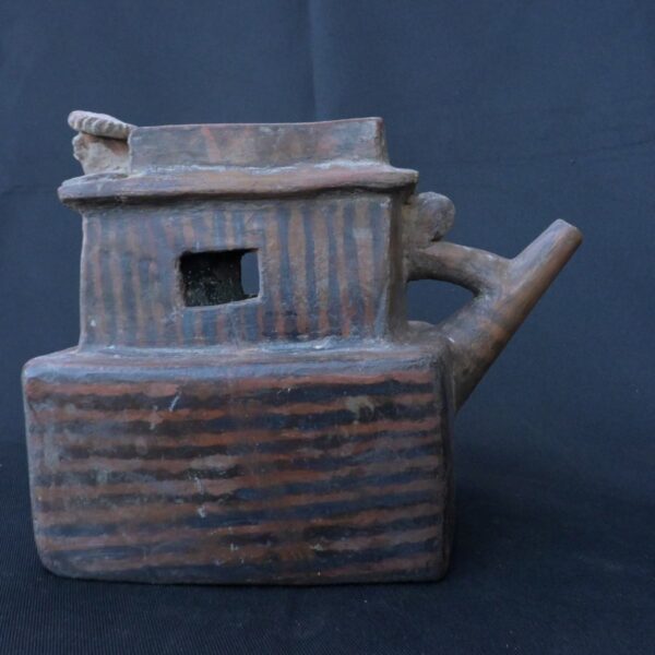 Pre-Columbian Vicus Ceramic Whistle with Ritualistic Melody - Image 2