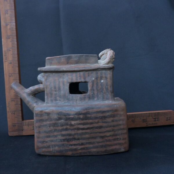 Pre-Columbian Vicus Ceramic Whistle with Ritualistic Melody - Image 11