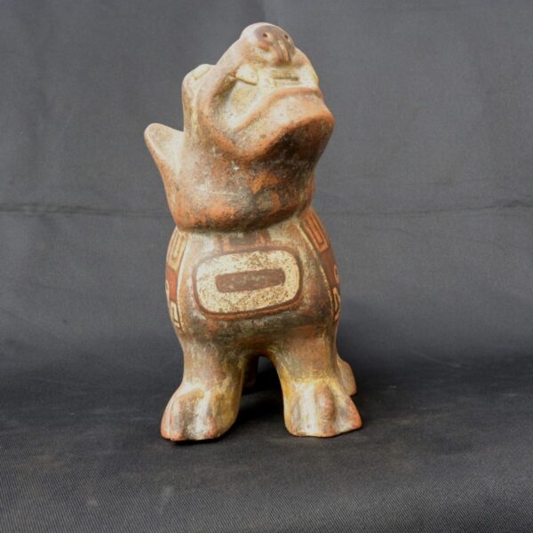 Pre-Columbian Tiahuanaco Ceramic Puma Container - Image 2
