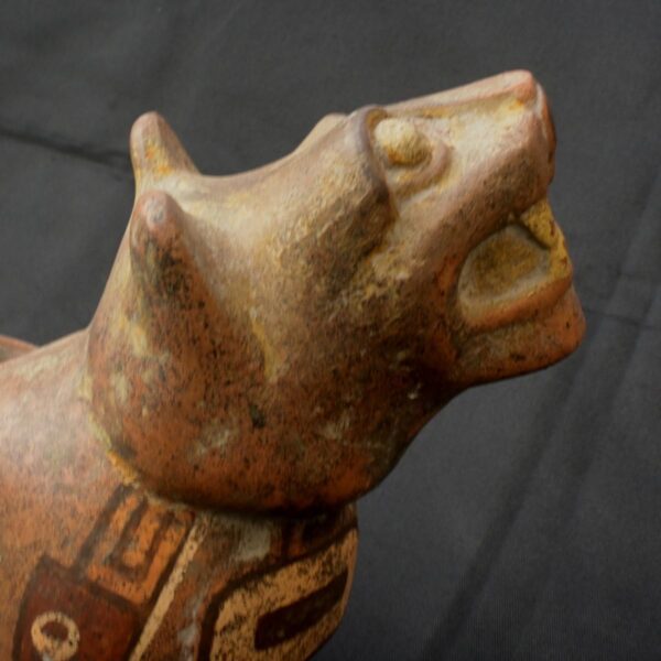 Pre-Columbian Tiahuanaco Ceramic Puma Container - Image 9