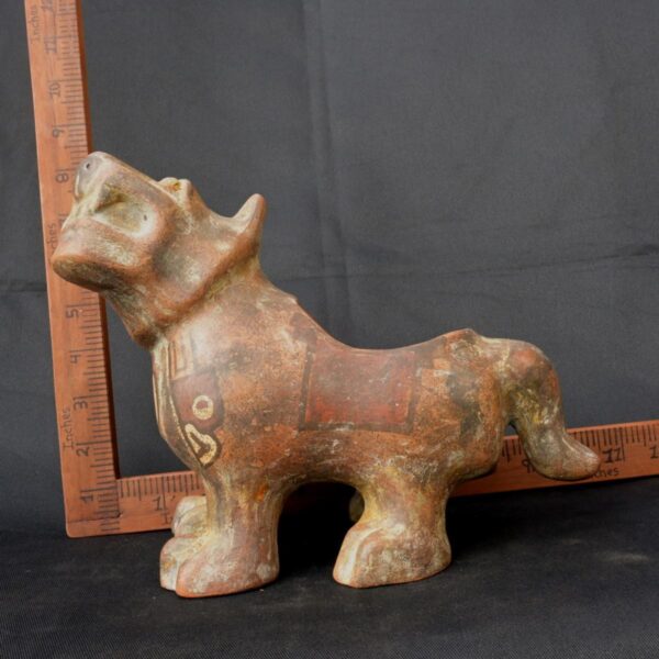 Pre-Columbian Tiahuanaco Ceramic Puma Container - Image 12