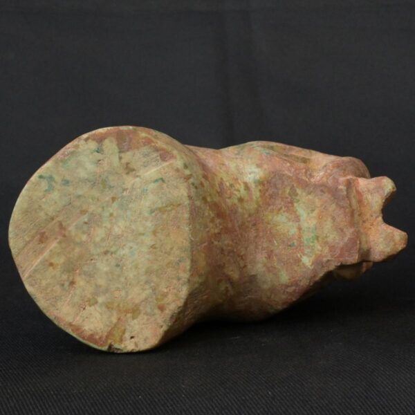 Pre-Columbian Chavín Turquoise Stone Serpent Head with Spondylus - Image 6