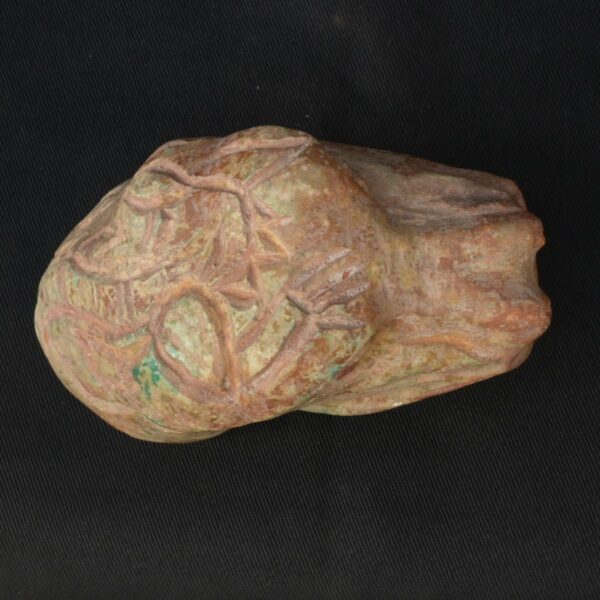 Pre-Columbian Chavín Turquoise Stone Serpent Head with Spondylus - Image 7