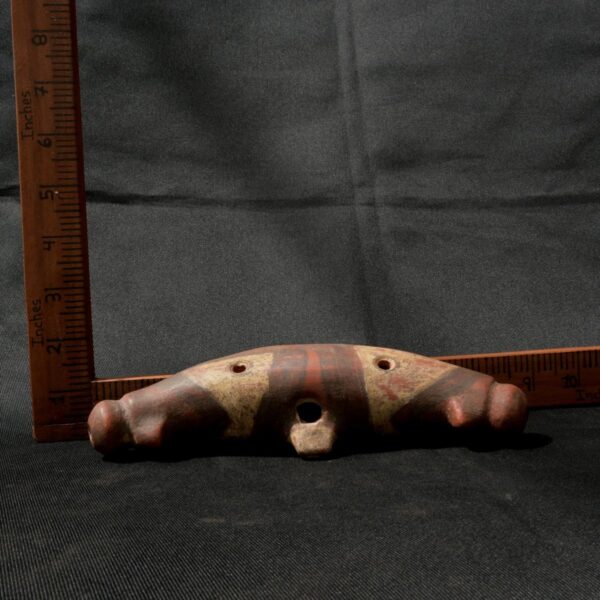 Pre Columbian Huari Ceramic Whistle Ritual Artifact - Image 8