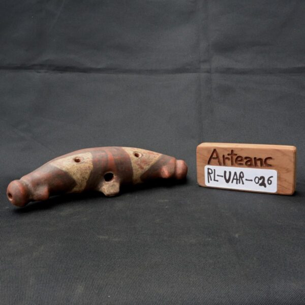 Pre Columbian Huari Ceramic Whistle Ritual Artifact - Image 9