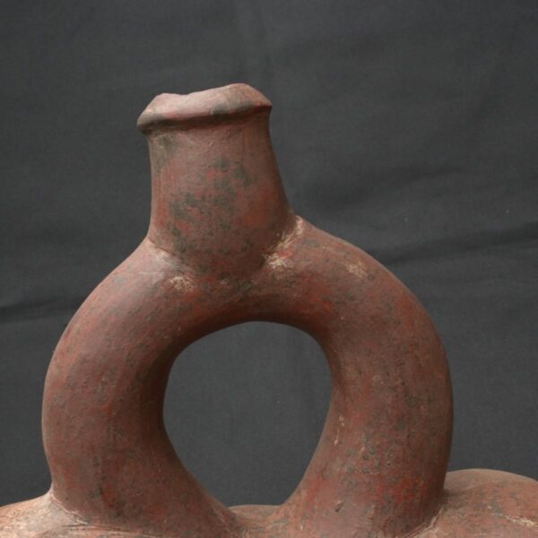 Pre Columbian Chavin Ceramic Erotic Bottle Ceremonial Artifact Peru - Image 8