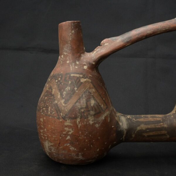 Pre Columbian Inca Ceramic Water Whistle Ritual Artifact - Image 5