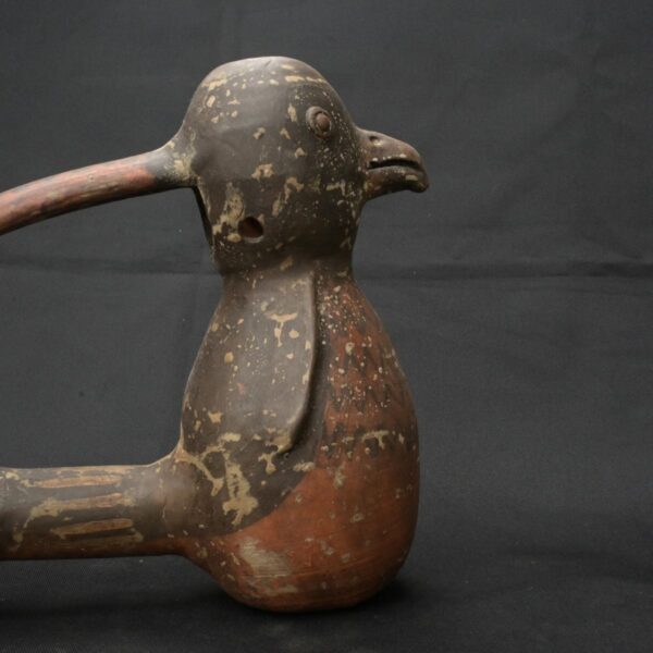 Pre Columbian Inca Ceramic Water Whistle Ritual Artifact - Image 6