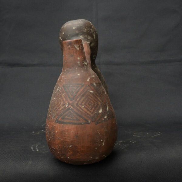 Pre Columbian Inca Ceramic Water Whistle Ritual Artifact - Image 4